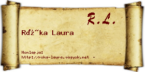 Róka Laura névjegykártya